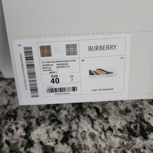 Burberry Black and White Belt